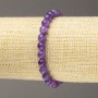 Pulsera de lepidolita (artificial) bolas lisas, diámetro 6 mm ± (elástico)