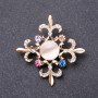 Broche Orden de la Belleza 50x50 mm metal amarillo