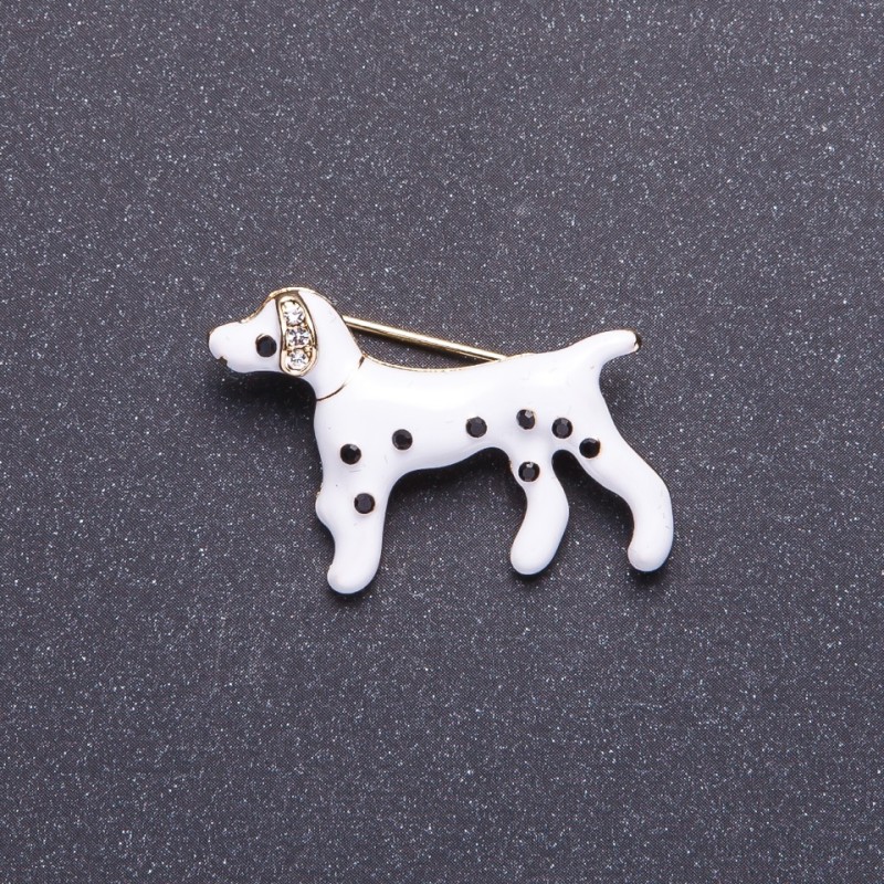 Broche dálmata color dorado 3,5×2 cm