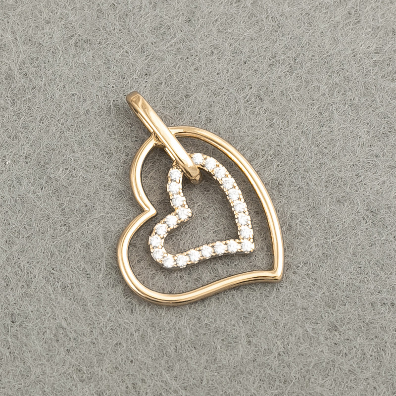 Colgante Xuping Corazón con cristales blancos