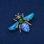 Broche Mariposa dorada de metal 47×62 mm +