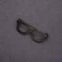 Broche en forma de gafas mini negras 42×15 mm