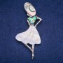Broche-colgante «Madame» con madreperla y Haliotis