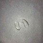 Ganchos para pendientes de metal claro 15×2 mm (par)