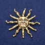 Broche Colgante Sol Dorado