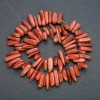 Hilo de aventurina natural «Arena dorada» con cuentas en forma de aguja, diámetro 20×6 mm, longitud 40 cm +
