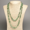 Collar largo de jade facetado, diámetro 5×8-10 mm, longitud 110 cm+-
