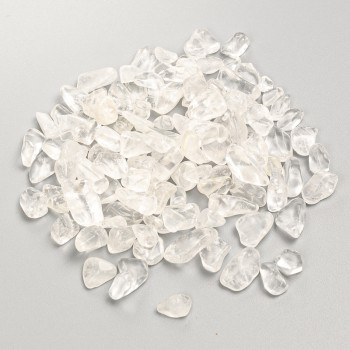 Accesorios de bisutería: Cristal de roca, fragmento de piedra sin perforación, d 12×6–9×4 mm +- 100 g