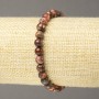 Pulsera elástica de jaspe oceánico, cuentas lisas de 6 mm de diámetro