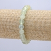 Pulsera elástica de prehnita, cuentas lisas de 8 mm de diámetro, longitud 18 cm +