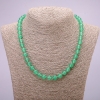 Collar de nefrita, cuentas lisas, diámetro 8 mm, longitud 48 cm