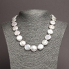 Collar de perlas barrocas naturales, diámetro 17 mm+-, longitud 48 cm+-