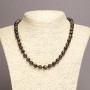 Collar de ojo de halcón de 8 mm natural