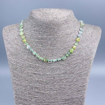 Collar Asorti de piedra natural, cuentas pulidas 10×6 mm ±, longitud 50 cm