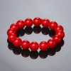 Pulsera elástica de coral prensado 12 mm