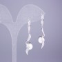 Pendientes Xuping con rodio y perla de Mallorca 44x10 mm+