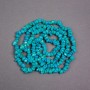 Cuentas de turquesa azul claro en hilo, trocitos, diámetro 7×6×4 mm, longitud 78 cm aprox.