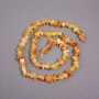 Cuentas de ámbar en hilo, trocitos 7x4 mm, longitud 39 cm ±