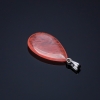 Colgante gota de calcedonia 2,5×1,7 cm (±)