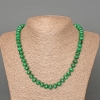 Collar de malaquita sintética (rondeles lisos), diámetro 9×7 mm, longitud 49 cm ±